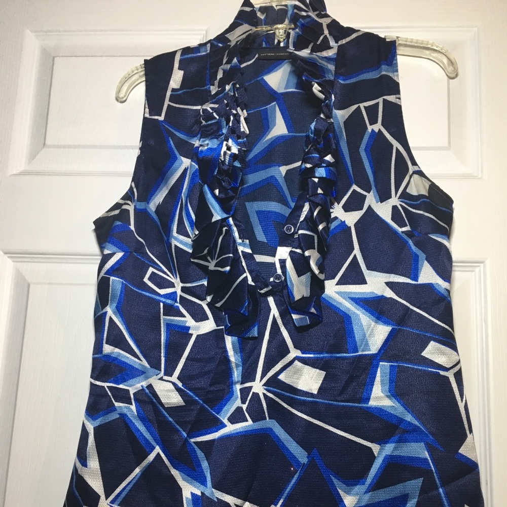 NY&Co Blue sleeveless #blouse 👚 ready for Spring